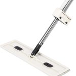 Microfiber Self Wringing Flat Mop,Wet & Dry Mops for Floor Wall Cleaning,Long Handle with 3 Microfiber Pads