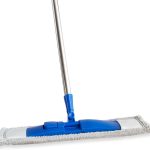 17" Microfiber Mop for Hardwood Floor Cleaning,Mops with 50" Stainless Steel Pole, 1 Reusable & Washable Mop Pad, Wet & Dry Use for Hardwood, Tile, Marble and Vinyl Floors