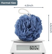 Shower Loofah Bath Sponge, 60G Loofah Exfoliating Body Scrubber, 4 Color Mesh Shower Pouf Balls for Body Wash (Blue Gray Green Dark Green) - Image 2