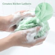 Loofah Sponge 60g Shower Loofahs 4 Colors Bath Sponges Mesh Balls for Body Scrubber Exfoliator Wash Back Scrubber Bathroom Men Women - 4 Pack Scrubbers Cleaning Bathing Accessories - Image 2