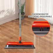57-inch professional-grade microfiber flat mop with stainless steel telescopic handle and 4 washable cleaning pads, specifically designed for floor cleaning—an essential choice for household cleaning. - Image 2