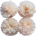 Super Exfoliating Home Spa Weave Loofah Shower Sponge Pouf Mesh Brush - Bath Spa Puff Scrubber Ball - Face Body Poof - Rich Foams Bubble（4.7" Each） Pack of 4